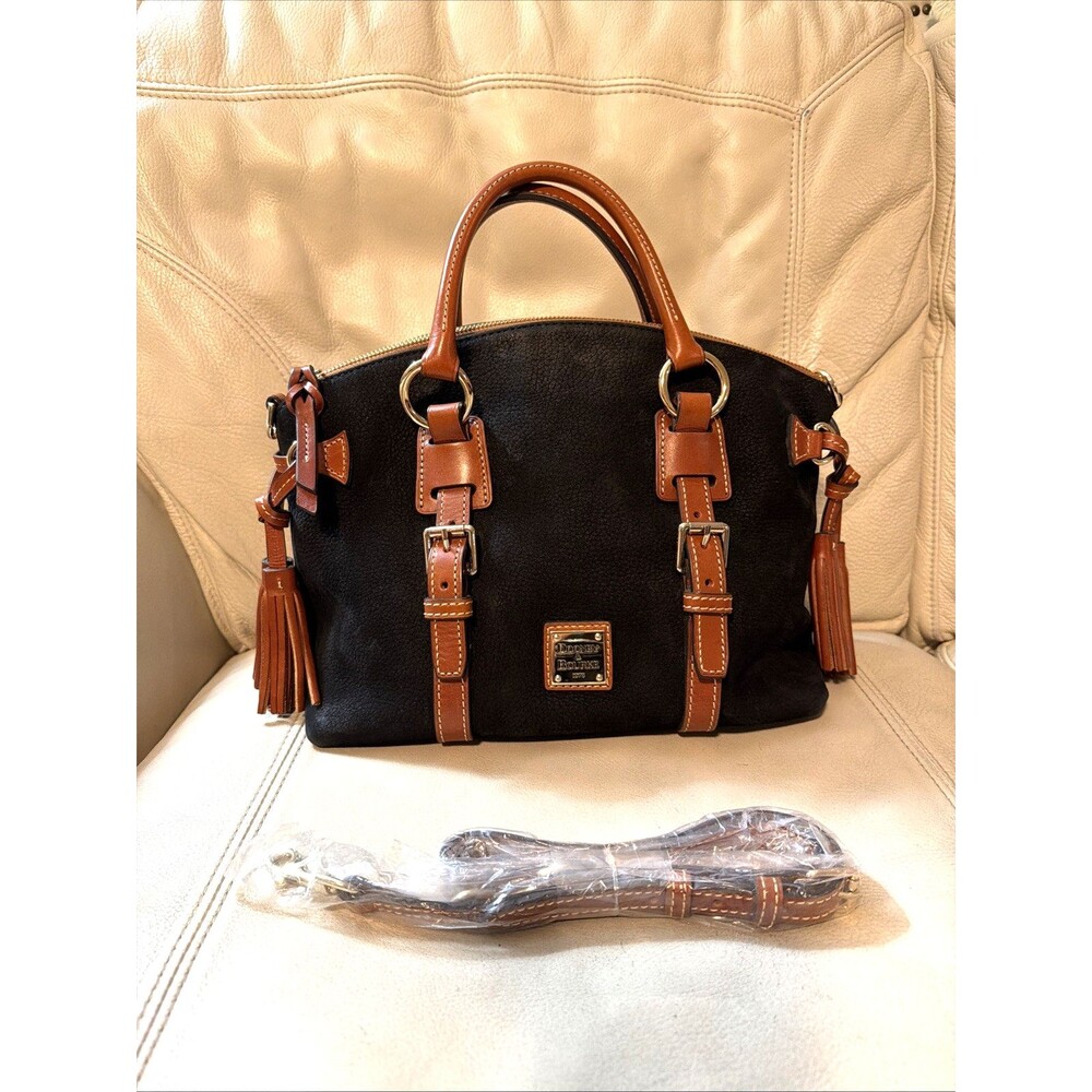 Dooney & Bourke Bristol Satchel Nubuck Leather Black